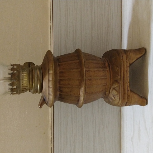 Vintage Chase Pot Belly Patio Kerosene Lamp - Picture 3 of 6